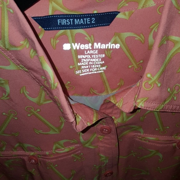 AHOY MATE❣️Anchor button down shirt - Picture 3 of 5